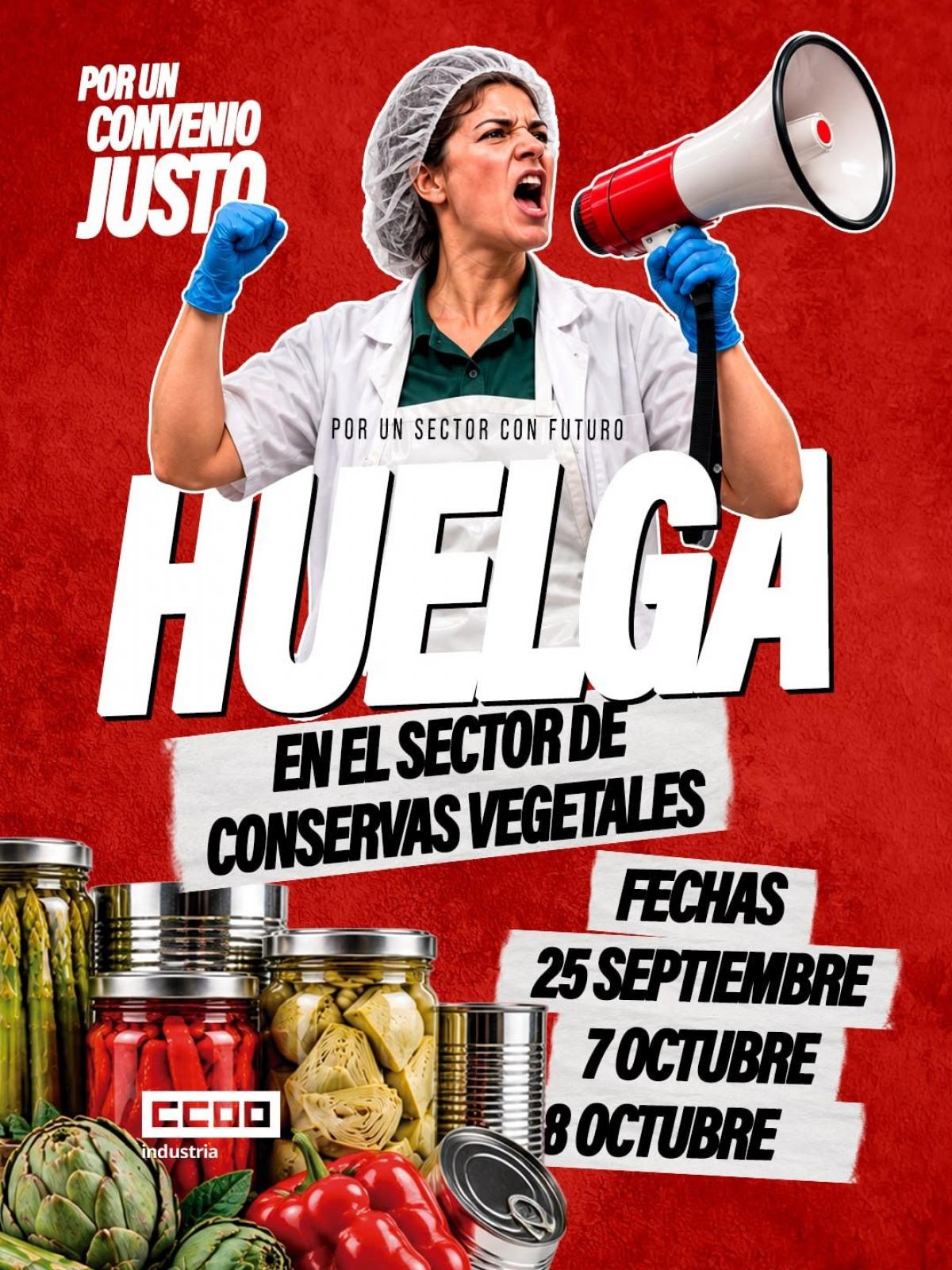 Huelga en el sector de conservas vegetales