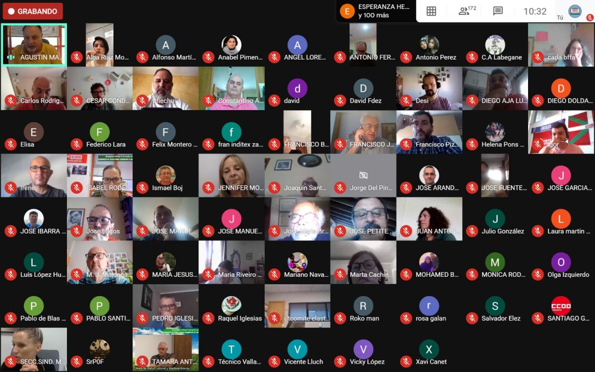 Primera asamblea virtual abierta a la afiliacin que organiza CCOO de Industria