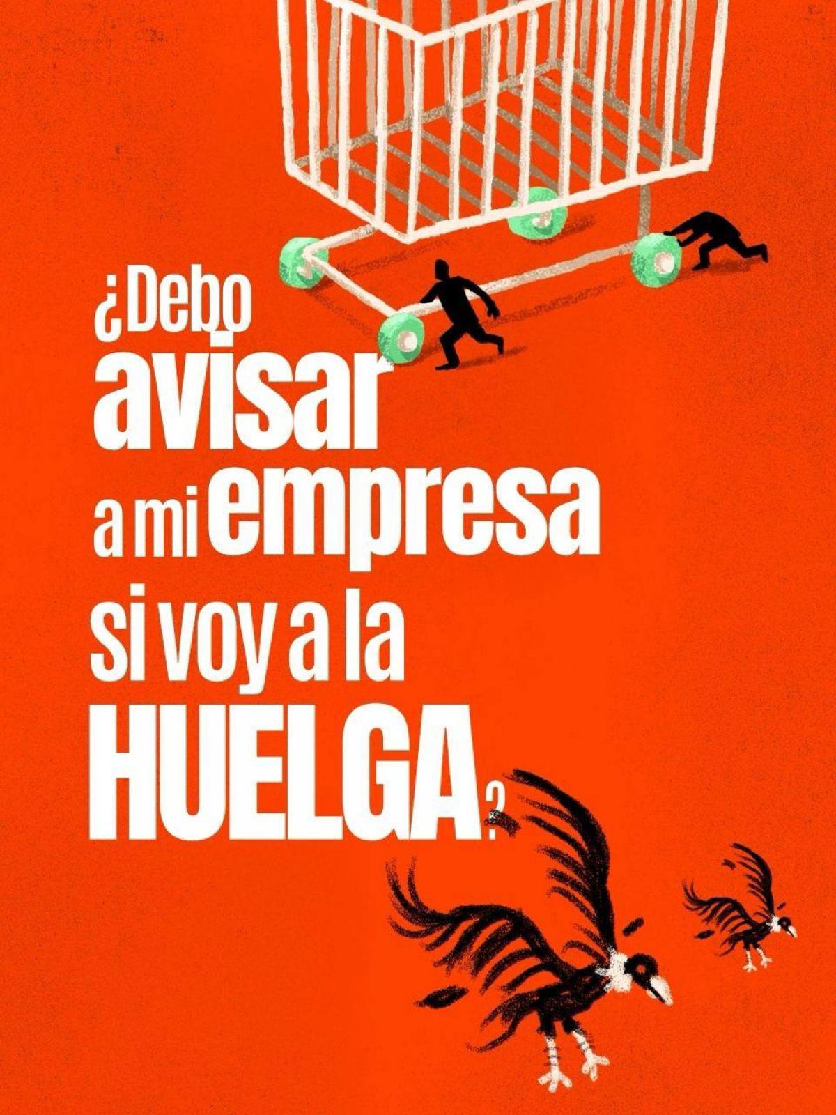 Debo avisar a las dirección de la empresa si voy a la hulega, Imágenes.
