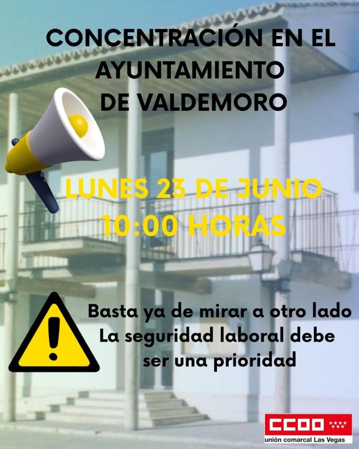 Cartel Concentracin CCOO Las Vegas