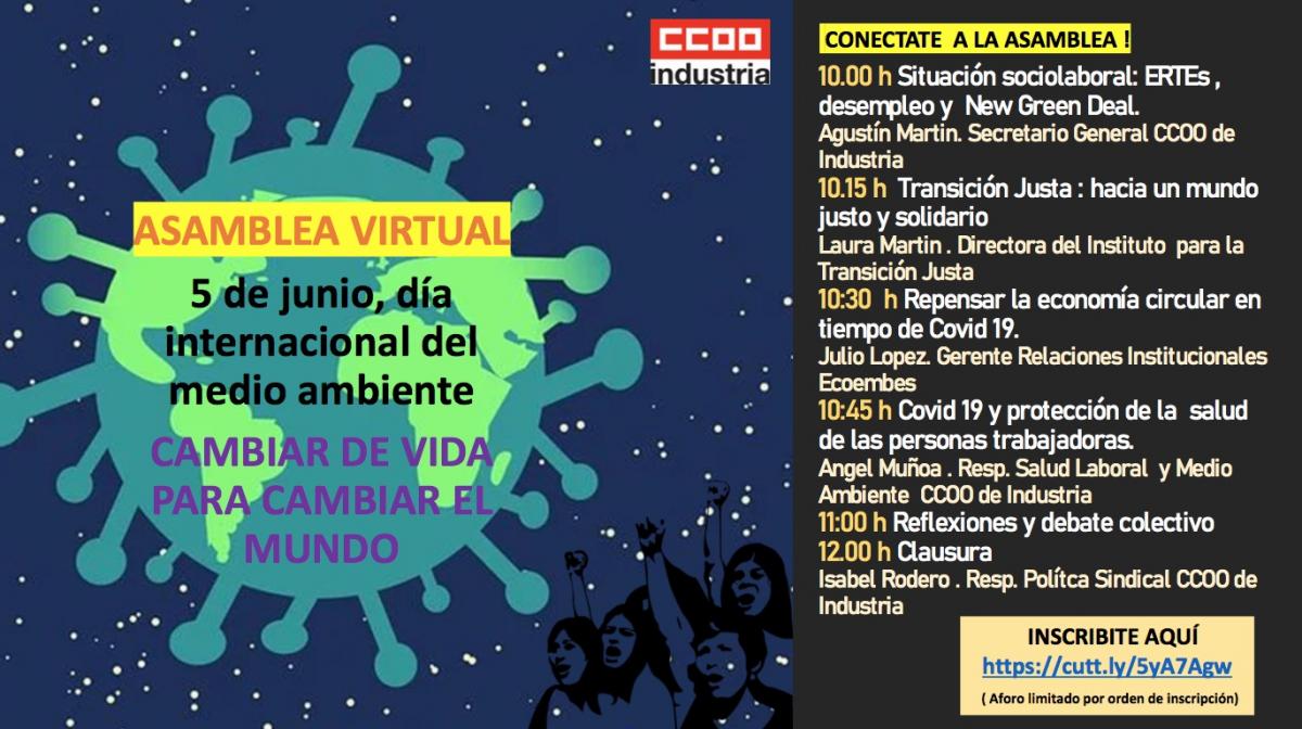 Programa de la asamblea virtual del 5 de junio