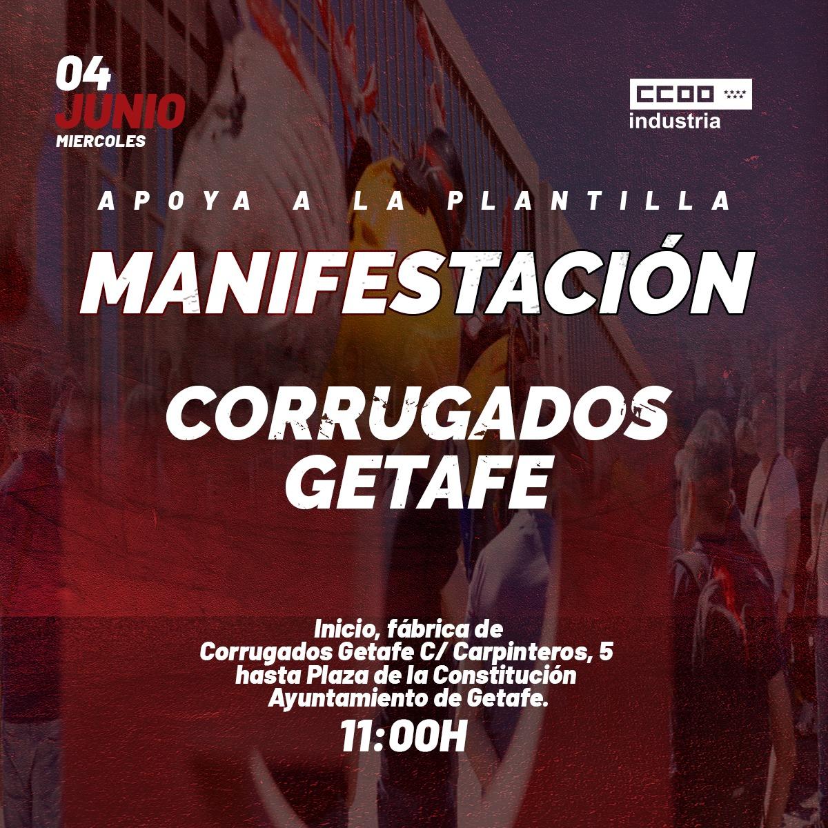 Cartel Manifestacin Corrugados 4 de junio 2025